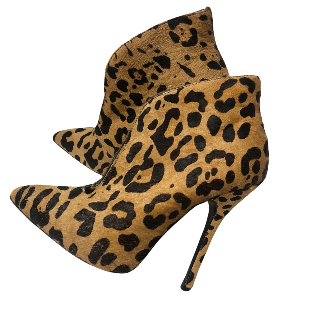 Steven madden animal print stiletto booties 7.5
